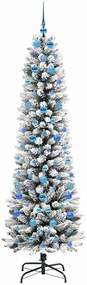 vidaXL Τεχνητό Χριστουγεννιάτικο Δέντρο με 300 LED Λευκό 210 cm