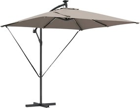 vidaXL Ομπρέλα ηλίου 249 x 249 x 250 εκ. Πολυεστέρας και Αλουμίνιο