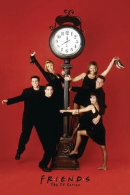 Εικονογράφηση Friends - Red wall clock