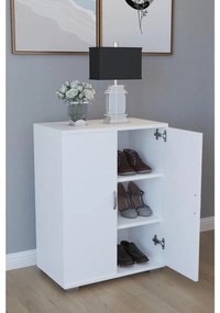 Παπουτσοθήκη MASEGO Λευκό Μοριοσανίδα 35x72x80cm - 14870026 - 14870026