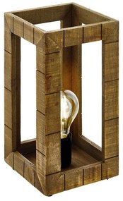 Φωτιστικό Επιτραπέζιο Takhira 43016 Black-Brown Eglo Metal,Wood