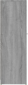 vidaXL Ντουλάπι Μπάνιου Γκρι Sonoma 30x30x95 εκ. Επεξεργασμένο Ξύλο