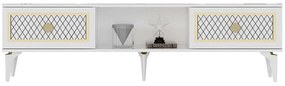 Έπιπλο Τηλεόρασης Herry 475OLV2925 150x29,6x44,6cm White-Gold