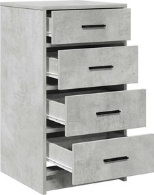 vidaXL Πλαϊνό γραφείο Γκρι σκυροδέματος 40 x 41 x 75 εκ