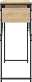vidaXL Τραπέζι Κονσόλα Sonoma Δρυς 105 x 30 x 75 εκ. από Επεξεργ. Ξύλο