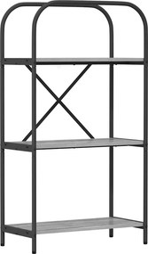 vidaXL Ράφι Βιβλίων 3 επιπέδων 60 x 30 x 109 εκ Επεξεργασμένο ξύλο