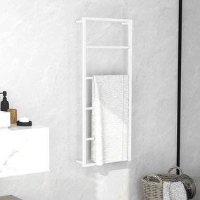 vidaXL Ράφι Πετσετών Λευκό Ατσάλινο 45x10x115 εκ.