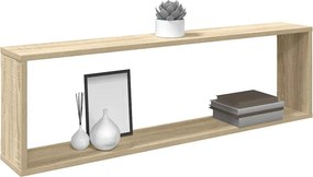 vidaXL Ράφια Κύβοι Τοίχου 2 τεμ. Sonoma Δρυς 100x15x30 εκ. Επεξ. Ξύλο