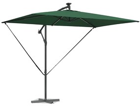 vidaXL Ομπρέλα Cantilever Banana Πράσινο 294 x 200 x 254 εκ.