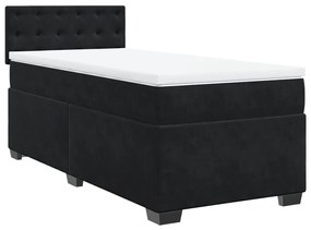 ΚΡΕΒΑΤΙ BOXSPRING ΜΕ ΣΤΡΩΜΑ ΜΑΥΡΟ 100X200 ΕΚ. ΒΕΛΟΥΔΙΝΟ 3286248