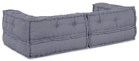 vidaXL Γκρι Modular Pouffe 140x70x36 Ύφασμα