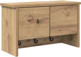 vidaXL Τοίχου Κρεμάστρα Artisan Oak 50 x 20 x 30 εκ.