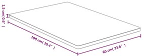 vidaXL Επιφάνεια Τραπεζιού 60x100x1,5 από Μπαμπού