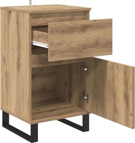 vidaXL Πλαϊνό γραφείο artisan δρυς 35 x 40 x 70 εκ. Επεξεργασμένο ξύλο