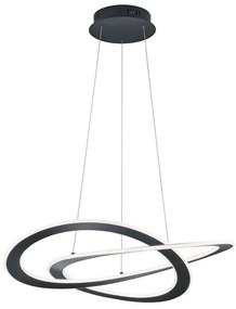 Φωτιστικό Οροφής Led Oakland 321710142 52W 5650Lm 3000K Anthracite Trio Lighting Metal