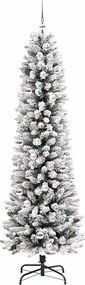 vidaXL Τεχνητό Χριστουγεννιάτικο Δέντρο με 300 LED Λευκό 210 cm