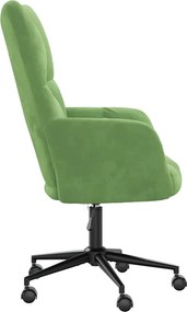 vidaXL Πολυθρόνα Relax Ανοιχτό Πράσινο Βελούδινη