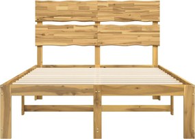 vidaXL Διπλό Κρεβάτι με Κεφαλάρι ROSTOCK Λευκό 150 x 200 cm
