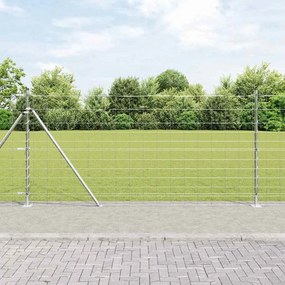 vidaXL Field Fence 1.2x25 μ Γαλβανισμένος Χάλυβας