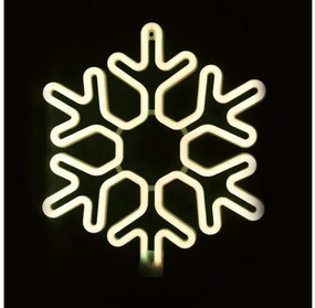 Χριστουγεννιάτικη Χιονονιφάδα NEON LED IP44 40X40CM SNOWFLAKE ACA-X0830014111-Κίτρινο X0830014111