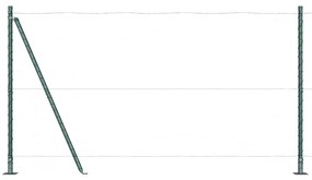 vidaXL Στύλος Περιφράξεων 52 pcs Ασημί 3.2 x 3.2 x 140 εκ Ατσάλι