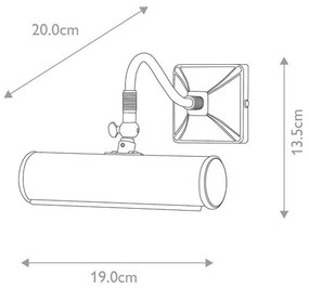 Απλίκα Φωτιστικό Τοίχου E14 40W IP20 Pickering Lane Elstead PL1-10-PC Χρώμιο