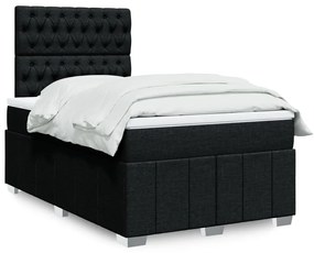 ΚΡΕΒΑΤΙ BOXSPRING ΜΕ ΣΤΡΩΜΑ ΜΑΥΡΟ 120X190 ΕΚ. ΥΦΑΣΜΑΤΙΝΟ 3291616