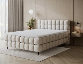Επενδυμένο κρεβάτι Sober-160 x 200-Μπεζ