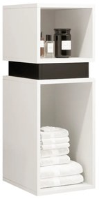 Σετ μπάνιου Hartford K105, 120x35cm, Μαύρο, Πλαστικοποιημένη μοριοσανίδα, Ινοσανίδες μέσης πυκνότητας, Καθρέφτης, Ξεχωριστά μέρη | Epipla1.gr