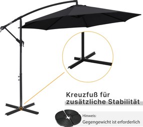 Ομπρέλα κήπου, ομπρέλα με μανιβέλα