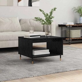 vidaXL Τραπεζάκι σαλονιού Μαύρη δρυς 60 x 50 x 40 εκ