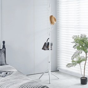 Καλόγερος μεταλλικός Nextdeco λευκός Y175εκØ58εκ.