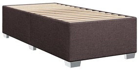 ΚΡΕΒΑΤΙ BOXSPRING ΜΕ ΣΤΡΩΜΑ ΣΚΟΥΡΟ ΚΑΦΕ 100X200 ΕΚ. ΥΦΑΣΜΑΤΙΝΟ 3292716