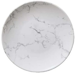 Πιάτο 07.154727A Φ19cm Κεραμικό Marble White Κεραμικό