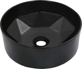 vidaXL Νιπτήρας Μαύρος 36 x 14 εκ. Κεραμικός