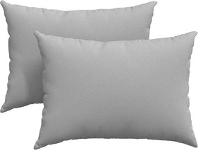 vidaXL Μαξιλάρι Καναπέ 2 pcs Σκίουρος Γκρί 70 x 50 cm ύφασμα
