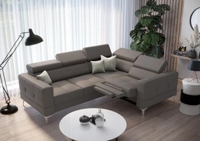 Γωνιακός καναπές Milo LTHR-Gkri-Δεξιά