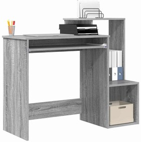 vidaXL Γραφείο Γκρίζο Σονομα 106 x 40 x 88.5 εκ Επεξεργασμένο ξύλο