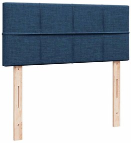 Κρεβάτι Boxspring με Στρώμα Μπλε 120x190 εκ. Υφασμάτινο 3289701