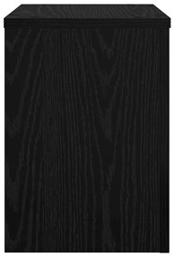 vidaXL Βάση φυτών 2 pcs Μαύρη δρυς 25 x 25 x 35 cm Επεξεργασμένο ξύλο