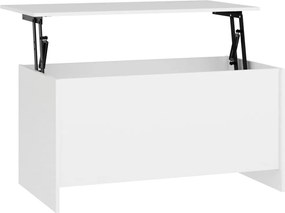 vidaXL Τραπεζάκι Σαλονιού Λευκό 102x55,5x52,5 εκ. Επεξεργασμένο Ξύλο