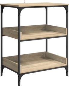 vidaXL Καρότσι Κουζίνας Δρύς Sonoma 60 x 41 x 80,5 εκ.