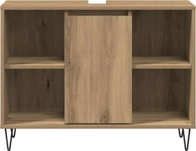 vidaXL Ντουλάπι Μπάνιου Artisan Oak 80 x 33 x 60 εκ Επεξεργασμένο ξύλο