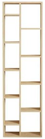 Βιβλιοθήκη Minicu pakoworld σε oak απόχρωση  44,4x19,6x150εκ