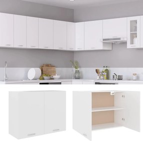 vidaXL Κρεμαστό Ντουλάπι "Lyon" Λευκό 80x31x60 εκ. από Τεχνητό Ξύλο