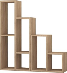 Ραφιέρα - Ανθοστήλη Sule Megapap χρώμα sapphire oak 84x20x89εκ.