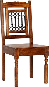 vidaXL Σετ Τραπεζαρίας 5 Τεμ. από Μασίφ Ξύλο Ακακίας