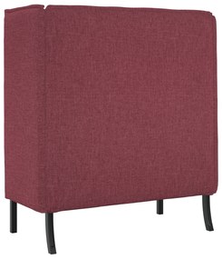 vidaXL Καναπές Υψηλού Πίσω Μπορντό 109x56x121 cm Υφάσματος