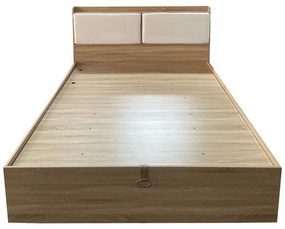 Κρεβάτι Akvare διπλό mdf σε φυσική απόχρωση 150x200εκ 156x215.3x98 εκ.