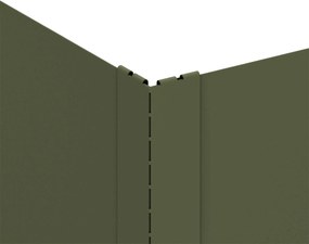 vidaXL Περίγραμμα γκαζόν 60 x 60 x 35 cm Ατσάλι Λαδί